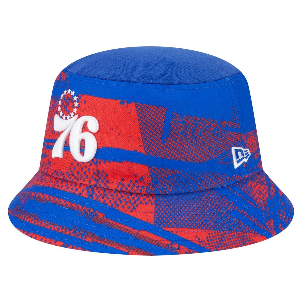 Philadelphia 76ers Tip-Off Bucket Hat Royal/Red - New Era