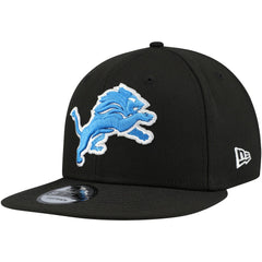 Detroit Lions New Era Basic 9FIFTY Snapback Hat - Black Hats