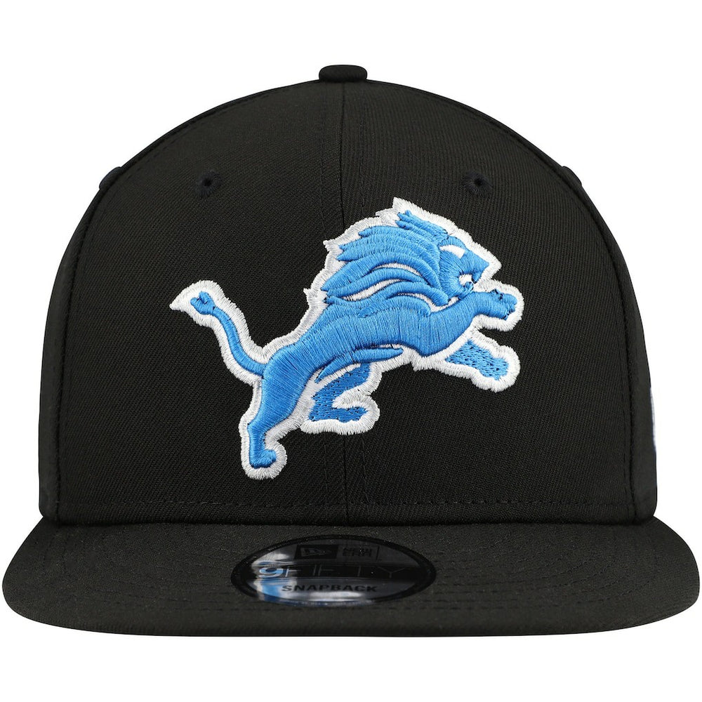 Detroit Lions New Era Basic 9FIFTY Snapback Hat - Black Hats