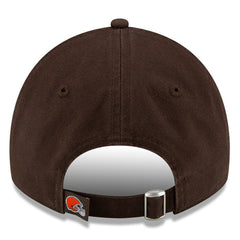 Cleveland Browns New Era Core Classic Primary 9TWENTY Adjustable Hat - Brown Hats