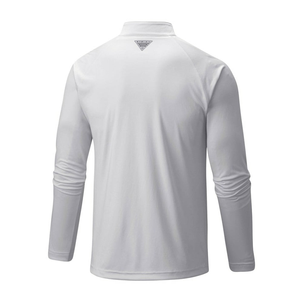 Los Angeles Dodgers Columbia Terminal Tackle Omni-Shade Raglan Quarter-Zip Pullover Top - White Pullover