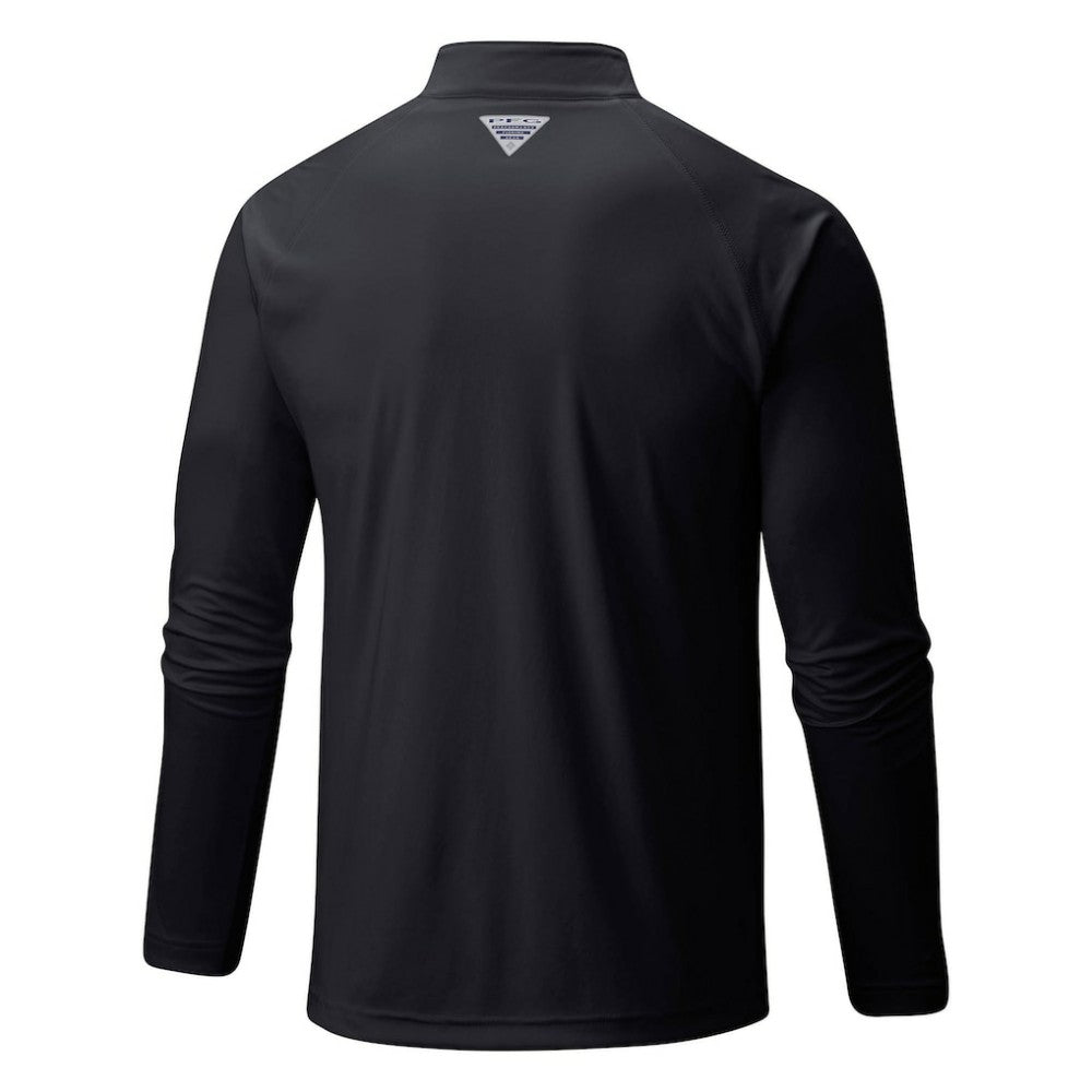 Pittsburgh Pirates Columbia Terminal Tackle Omni-Shade Raglan Quarter-Zip Pullover Top - Black Pullover