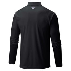 Cincinnati Reds Columbia Terminal Tackle Omni-Shade Raglan Quarter-Zip Pullover Top - Black Pullover