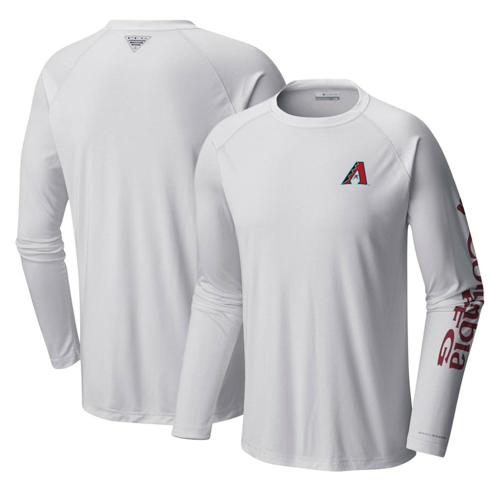 Arizona Diamondbacks Columbia Terminal Tackle Long Sleeve T-Shirt - White T-shirts