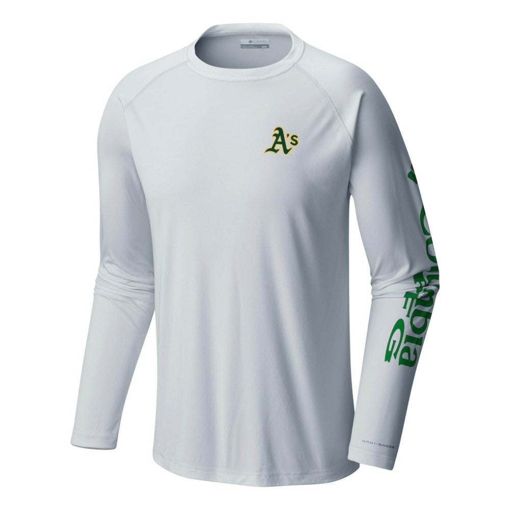 Athletics Columbia Terminal Tackle Long Sleeve T-Shirt - White T-shirts
