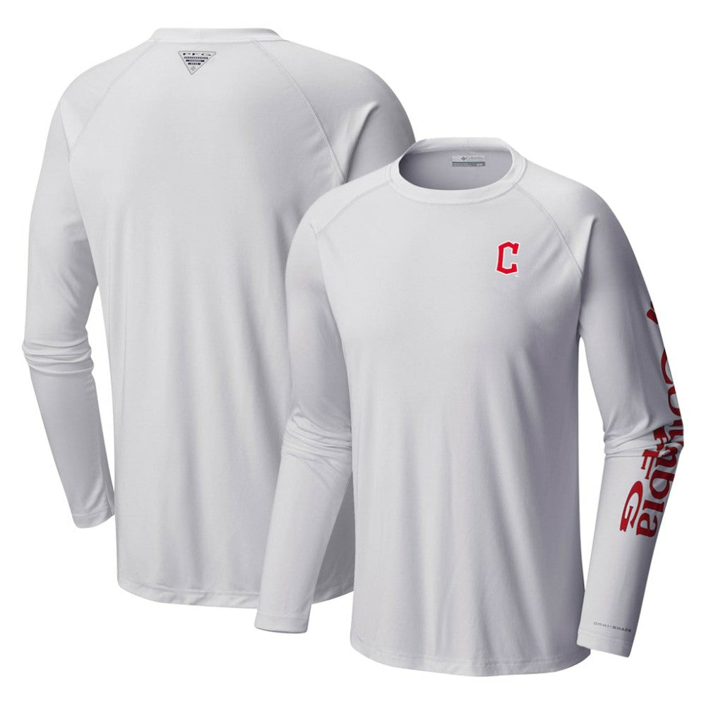 Cleveland Guardians Columbia Terminal Tackle Long Sleeve T-Shirt - White T-shirts