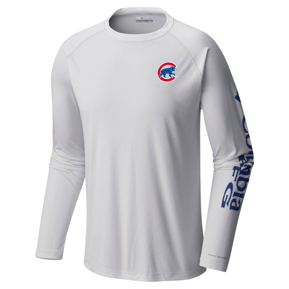 Chicago Cubs Columbia Terminal Tackle Long Sleeve T-Shirt - White T-shirts