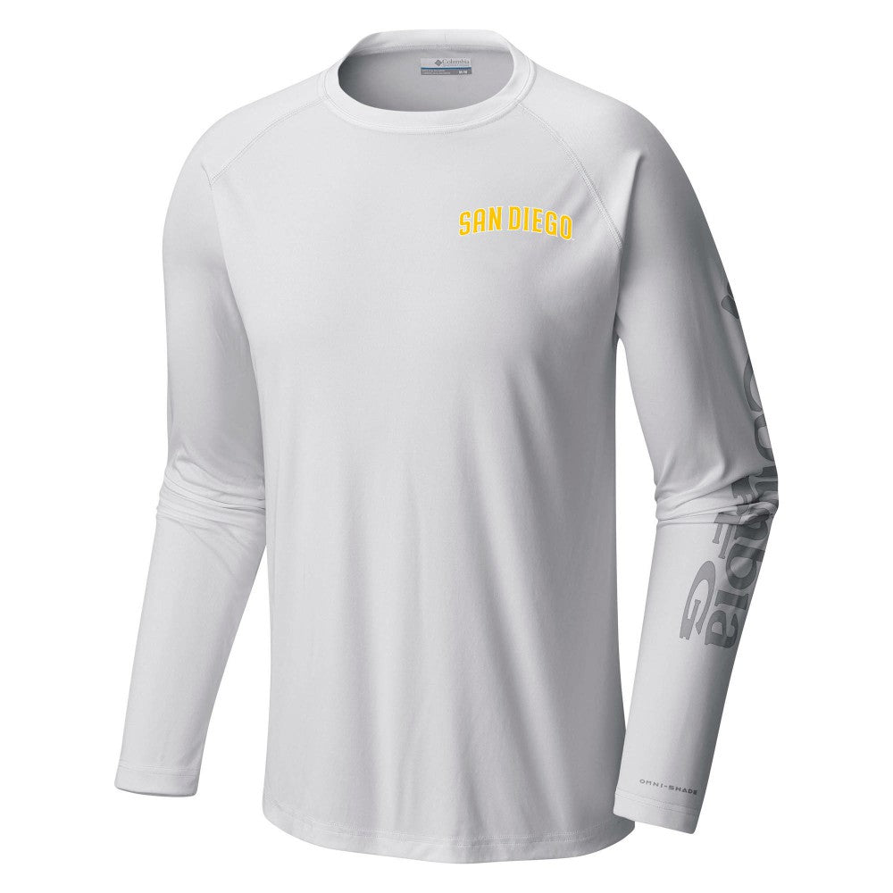 San Diego Padres Columbia Terminal Tackle Long Sleeve T-Shirt - White T-shirts
