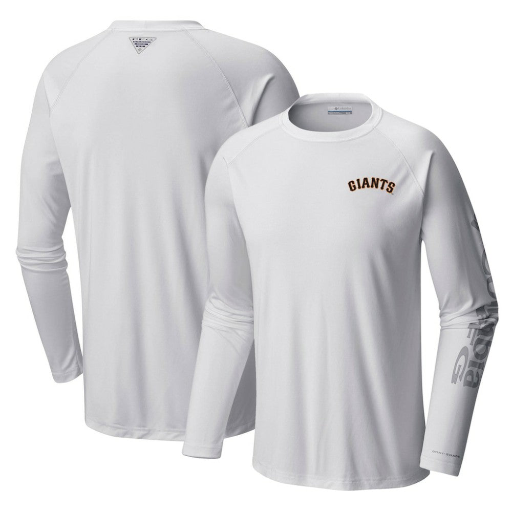 San Francisco Giants Columbia Terminal Tackle Long Sleeve T-Shirt - White T-shirts