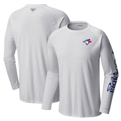 Toronto Blue Jays Columbia Terminal Tackle Long Sleeve T-Shirt - White T-shirts