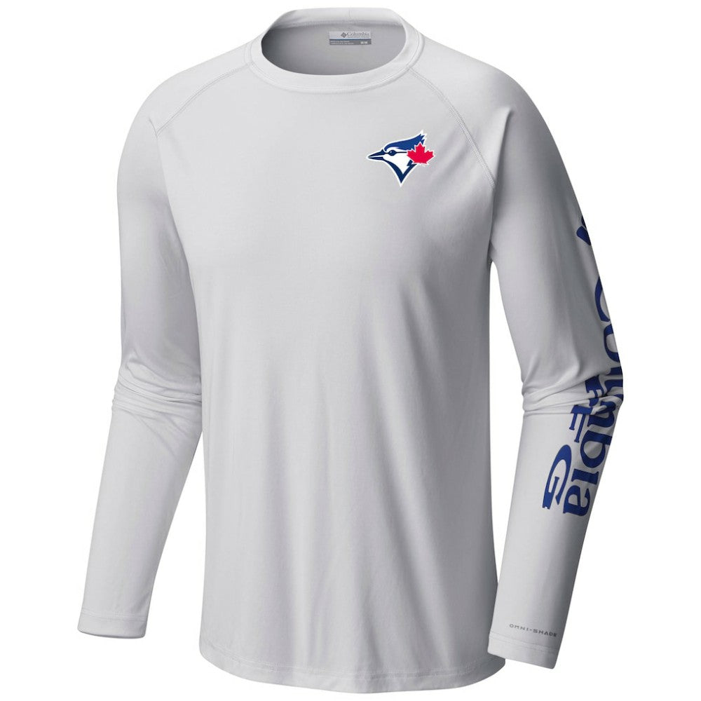 Toronto Blue Jays Columbia Terminal Tackle Long Sleeve T-Shirt - White T-shirts