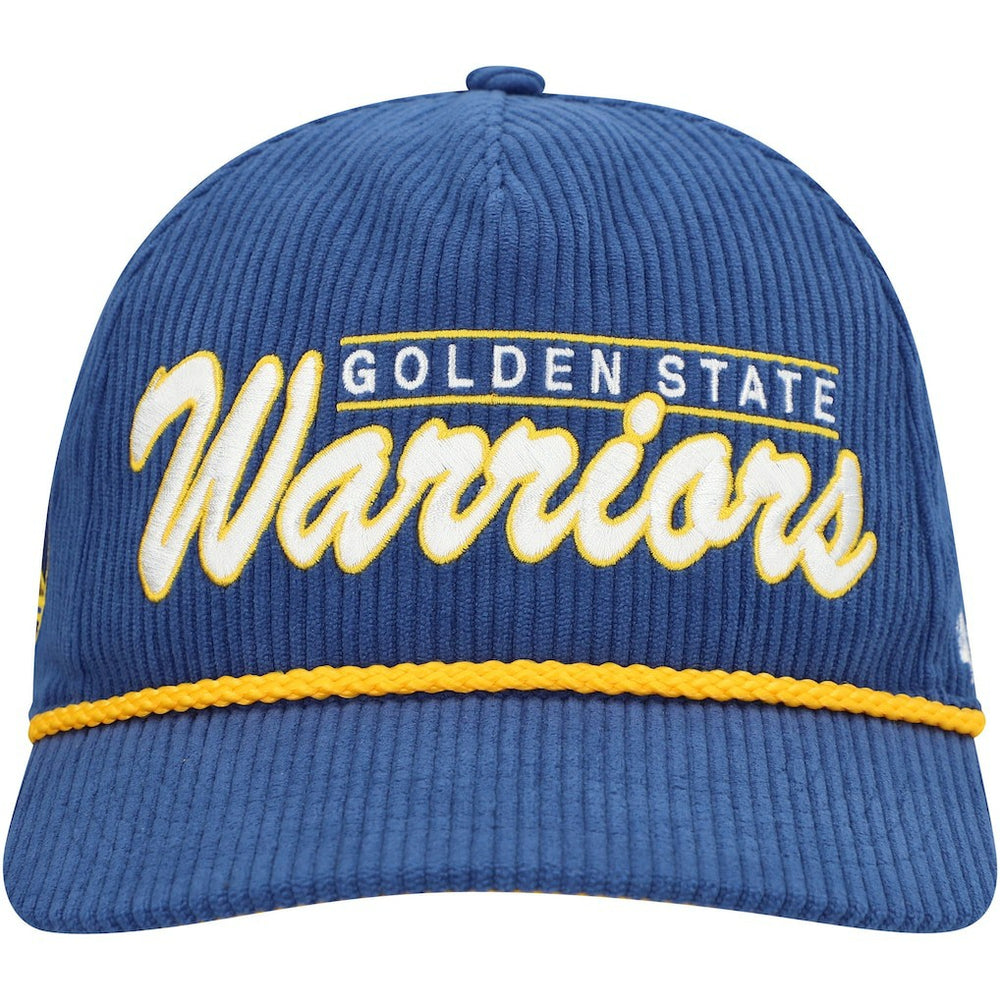 Golden State Warriors '47 Double Header Sidepatch Cord Hitch Adjustable Hat Royal - 47 brand