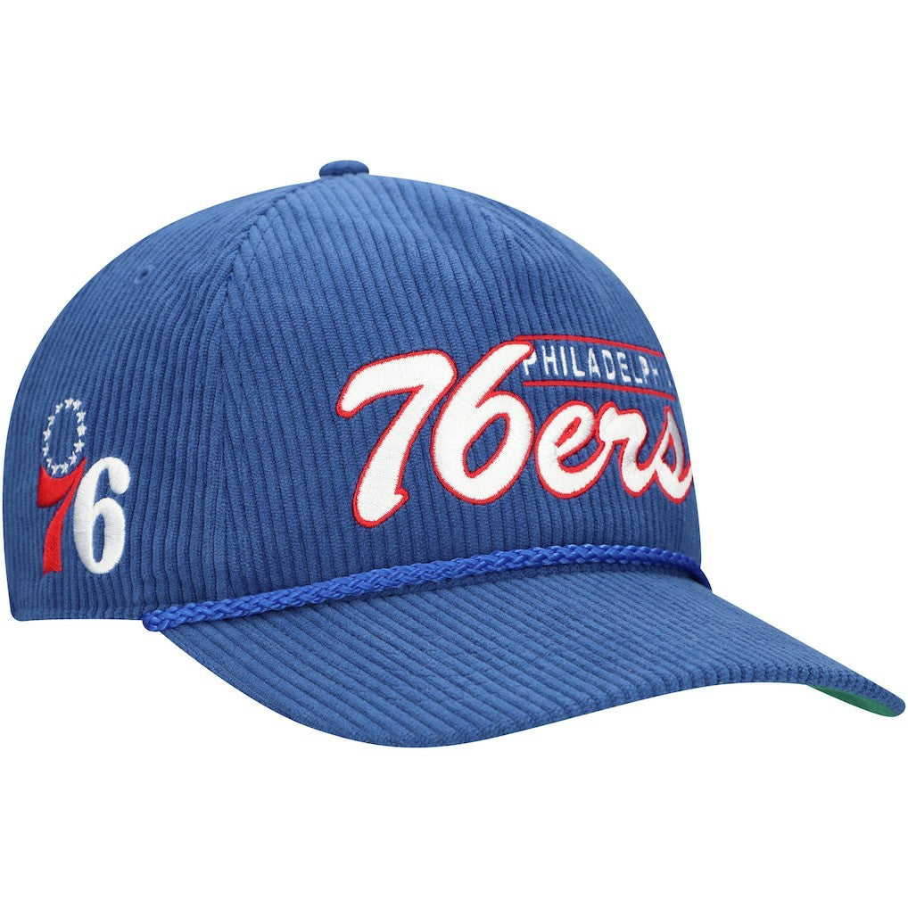 Philadelphia 76ers '47 Double Header Sidepatch Cord Hitch Adjustable Hat Royal - 47 brand