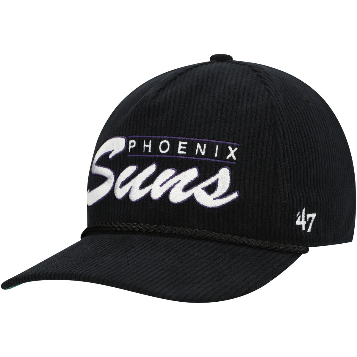 Phoenix Suns '47 Double Header Sidepatch Cord Hitch Adjustable Hat Black - 47 brand outlet
