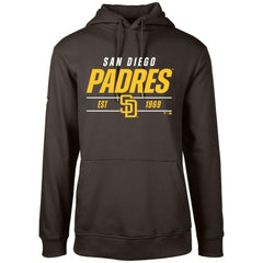 San Diego Padres Levelwear Podium Turnover Pullover Hoodie - Brown Hoodies
