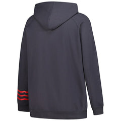 Washington Capitals Fanatics Women's Plus Size Lightweight Fleece Raglan Pullover Hoodie - Charcoal | US 201302749