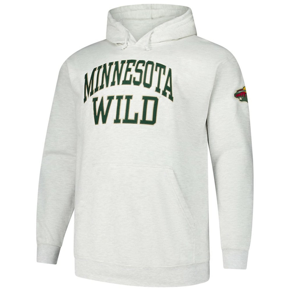 Minnesota Wild Fanatics Big & Tall Fleece Pullover Hoodie - Heather Gray | US 201302786