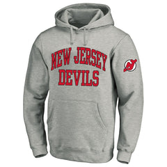 New Jersey Devils Fanatics Big & Tall Fleece Pullover Hoodie - Heather Gray | US 201302787