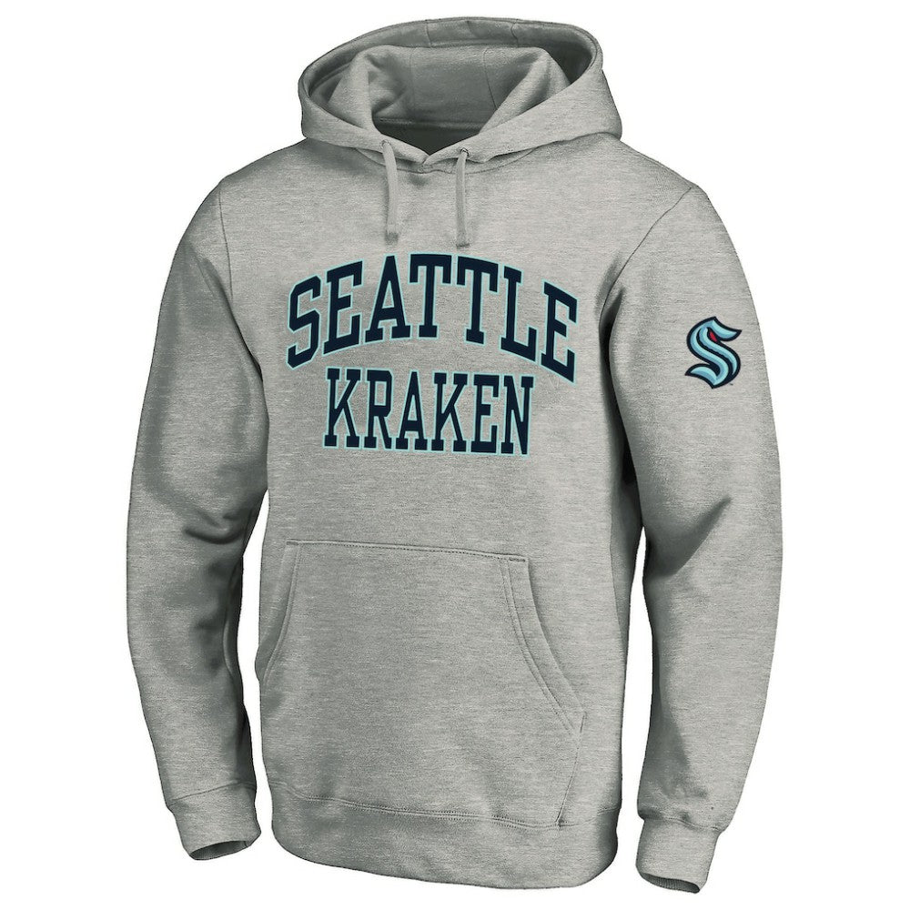 Seattle Kraken Fanatics Big & Tall Fleece Pullover Hoodie - Heather Gray | US 201302790