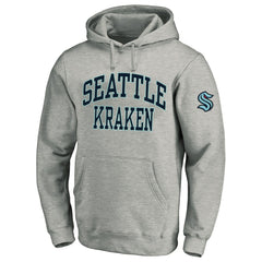 Seattle Kraken Fanatics Big & Tall Fleece Pullover Hoodie - Heather Gray | US 201302790