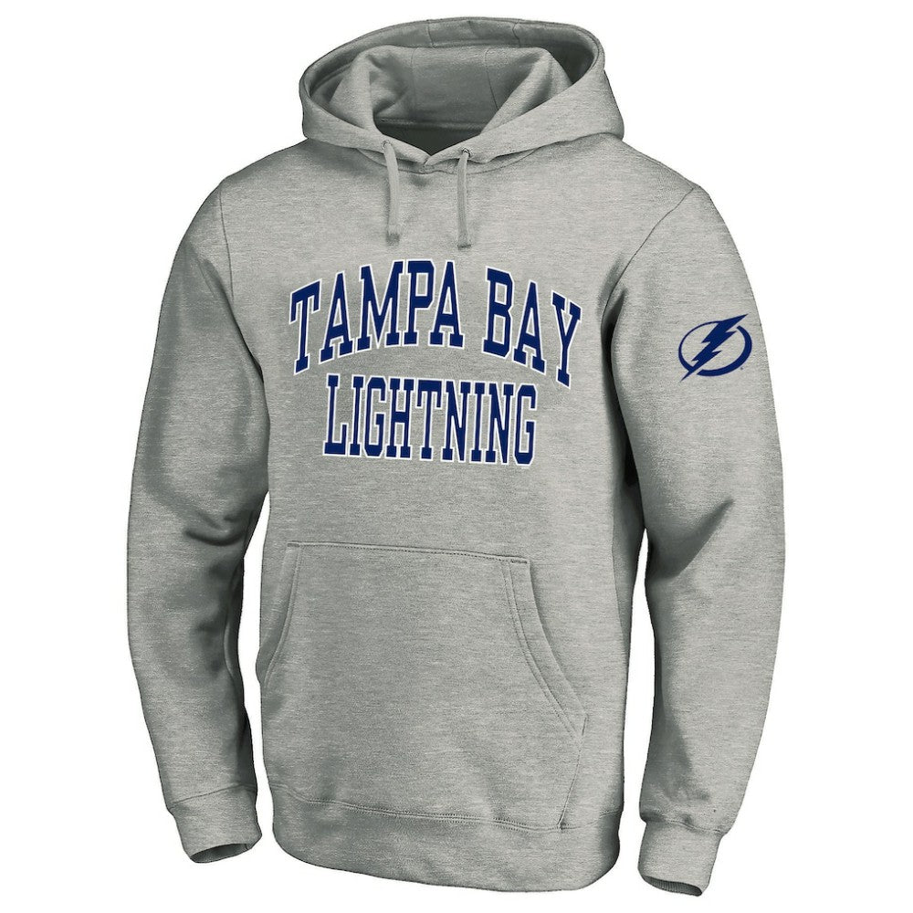 Tampa Bay Lightning Fanatics Big & Tall Fleece Pullover Hoodie - Heather Gray | US 201302791