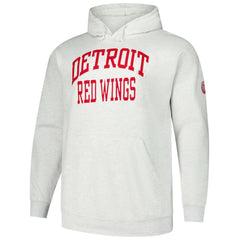 Detroit Red Wings Fanatics Big & Tall Fleece Pullover Hoodie - Heather Gray | US 201302794