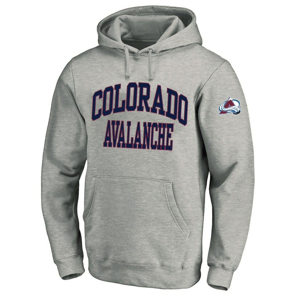 Colorado Avalanche Fanatics Big & Tall Fleece Pullover Hoodie - Heather Gray | US 201302796