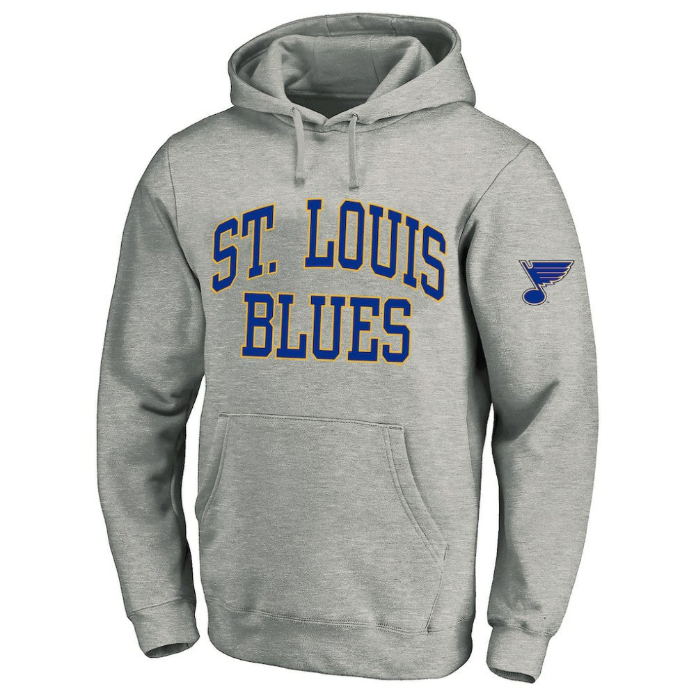 St. Louis Blues Fanatics Big & Tall Fleece Pullover Hoodie - Heather Gray | US 201302798