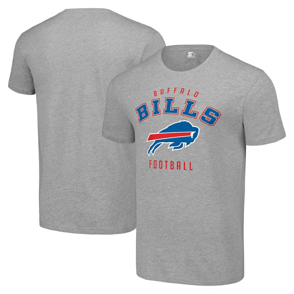 Buffalo Bills Starter Logo T-Shirt - Heather Gray T-shirts