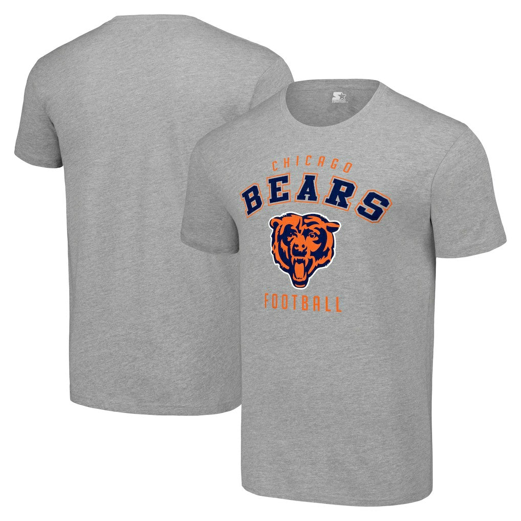 Chicago Bears Starter Logo T-Shirt - Heather Gray T-shirts