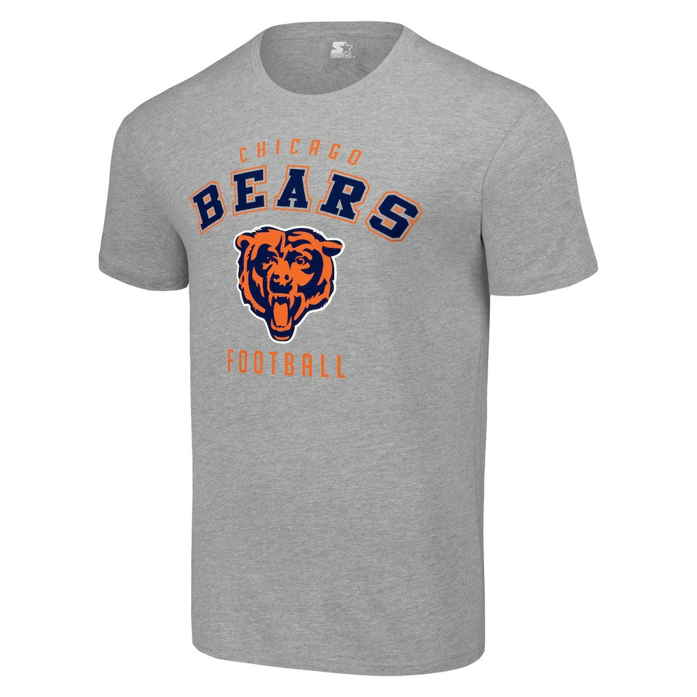 Chicago Bears Starter Logo T-Shirt - Heather Gray T-shirts