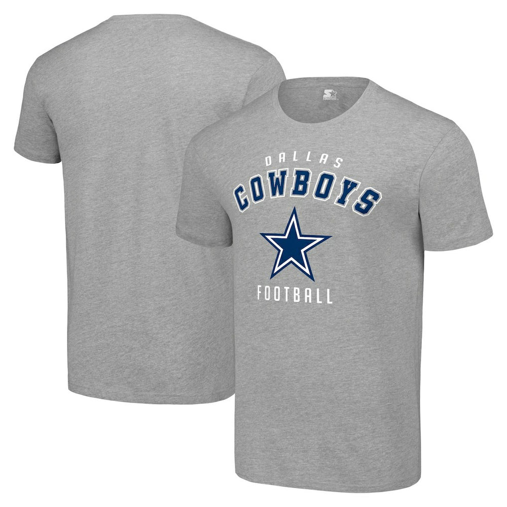 Dallas Cowboys Starter Logo T-Shirt - Heather Gray T-shirts