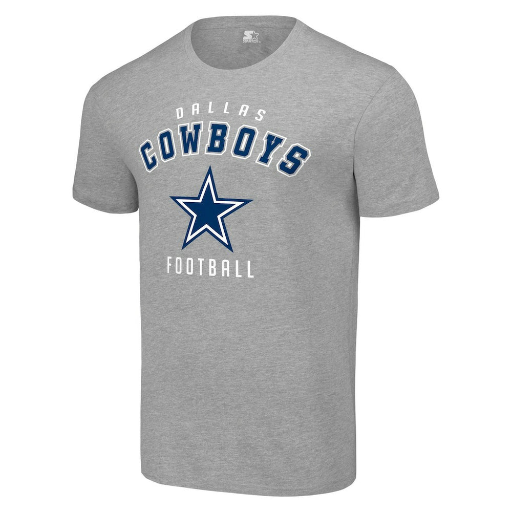 Dallas Cowboys Starter Logo T-Shirt - Heather Gray T-shirts