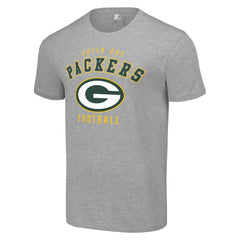 Green Bay Packers Starter Logo T-Shirt - Heather Gray T-shirts