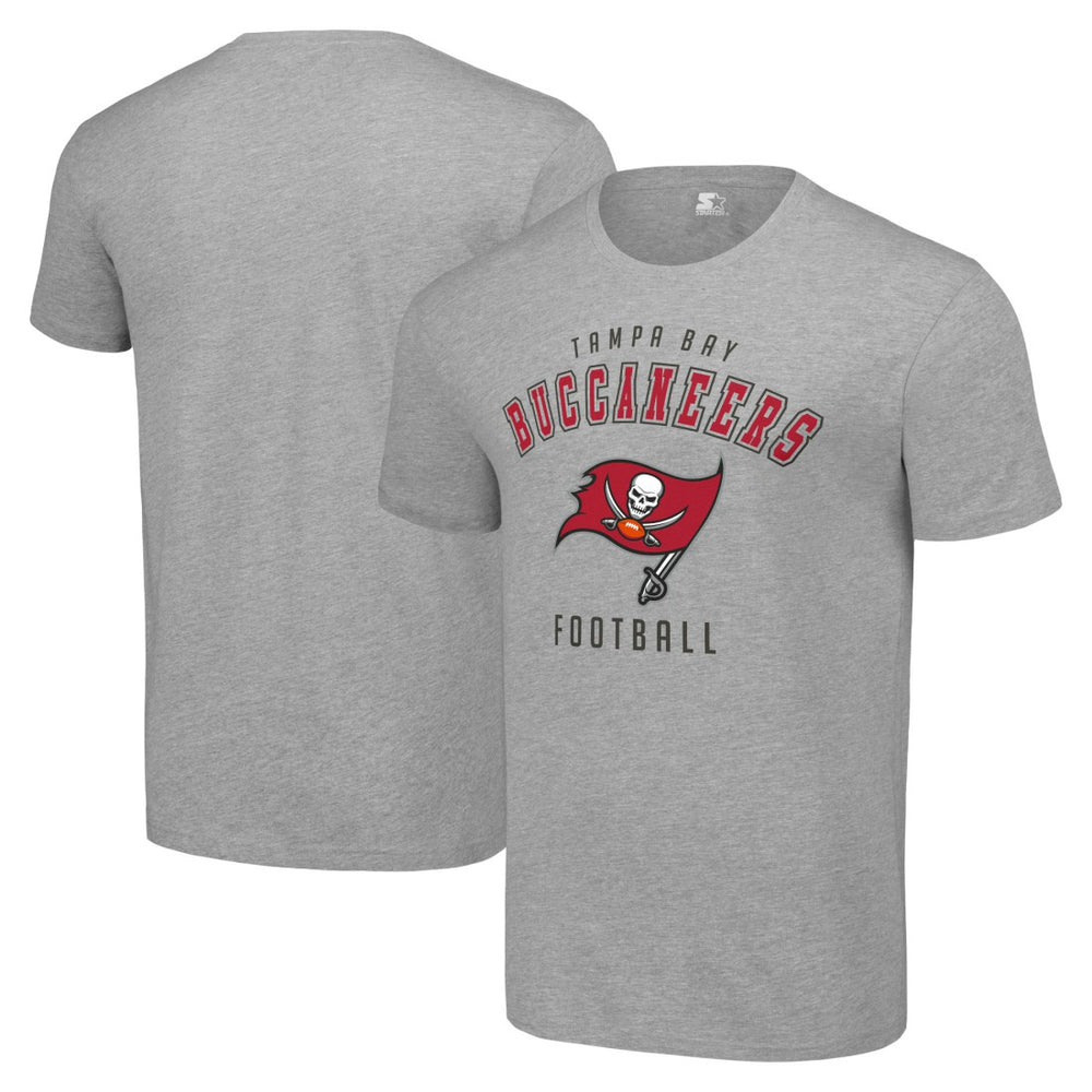 Tampa Bay Buccaneers Starter Logo T-Shirt - Heather Gray T-shirts