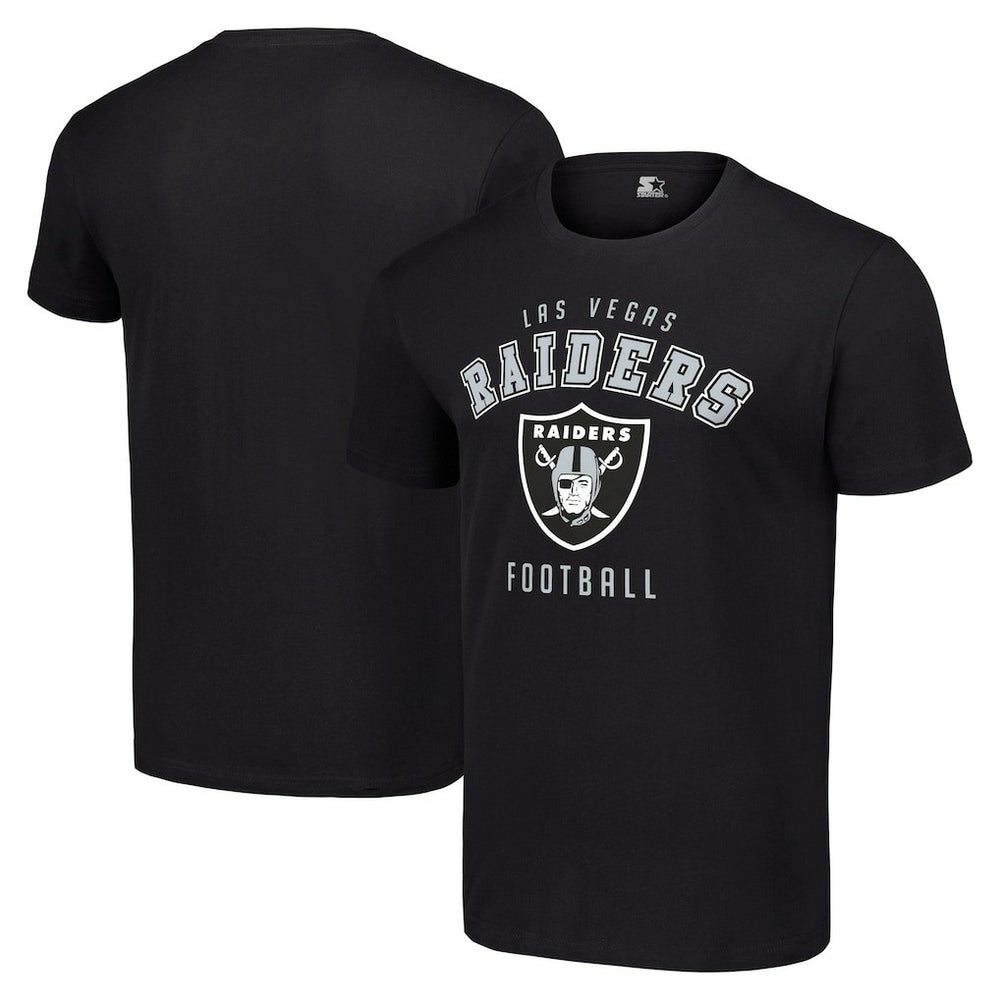 Las Vegas Raiders Starter Logo T-Shirt - Black T-shirts