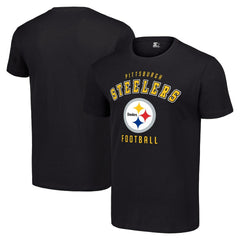 Pittsburgh Steelers Starter Logo T-Shirt - Black T-shirts