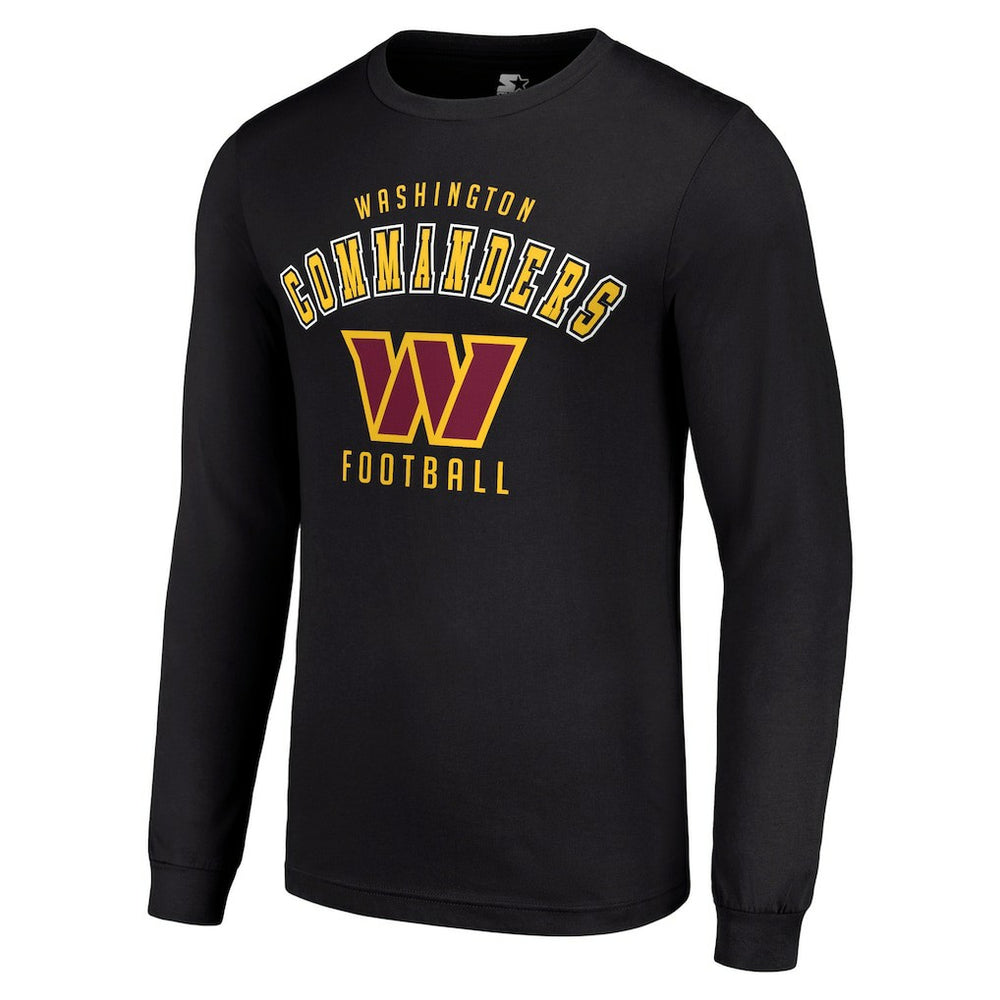 Washington Commanders Starter Long Sleeve T-Shirt - Black T-shirts