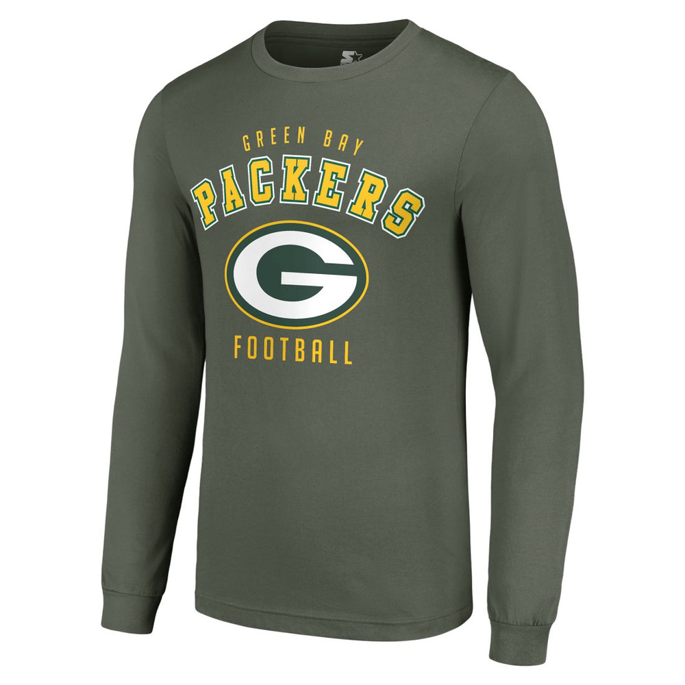 Green Bay Packers Starter Long Sleeve T-Shirt - Green T-shirts