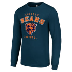 Chicago Bears Starter Long Sleeve T-Shirt - Navy T-shirts