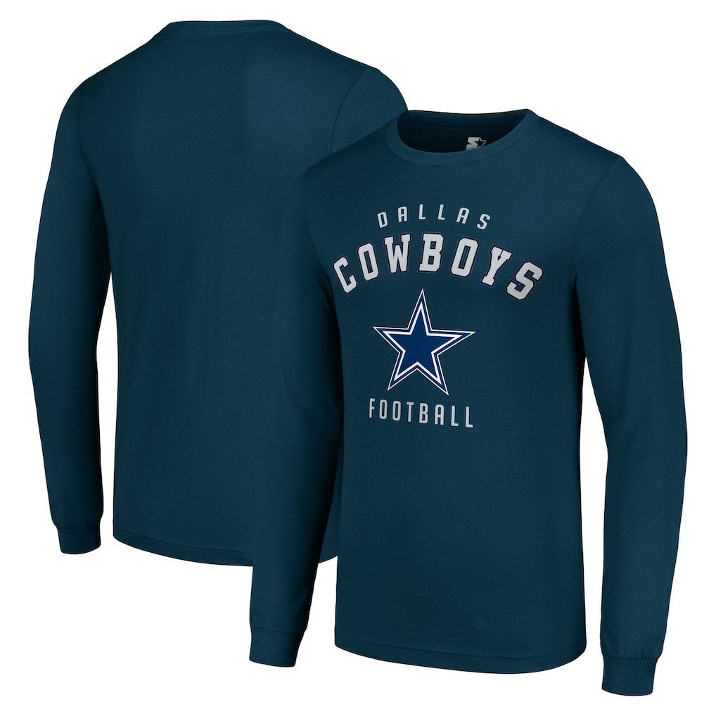 Dallas Cowboys Starter Long Sleeve T-Shirt - Navy T-shirts