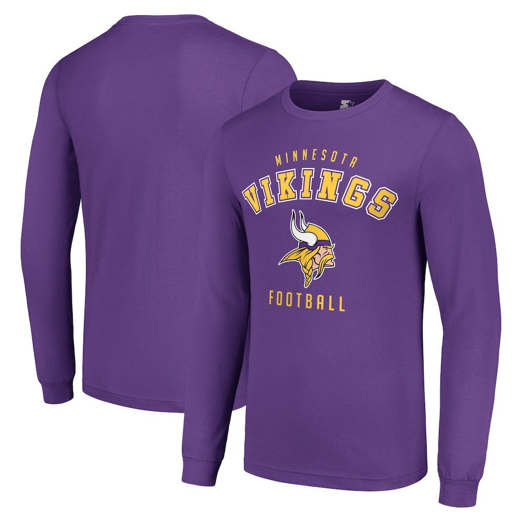 Minnesota Vikings Starter Long Sleeve T-Shirt - Purple T-shirts