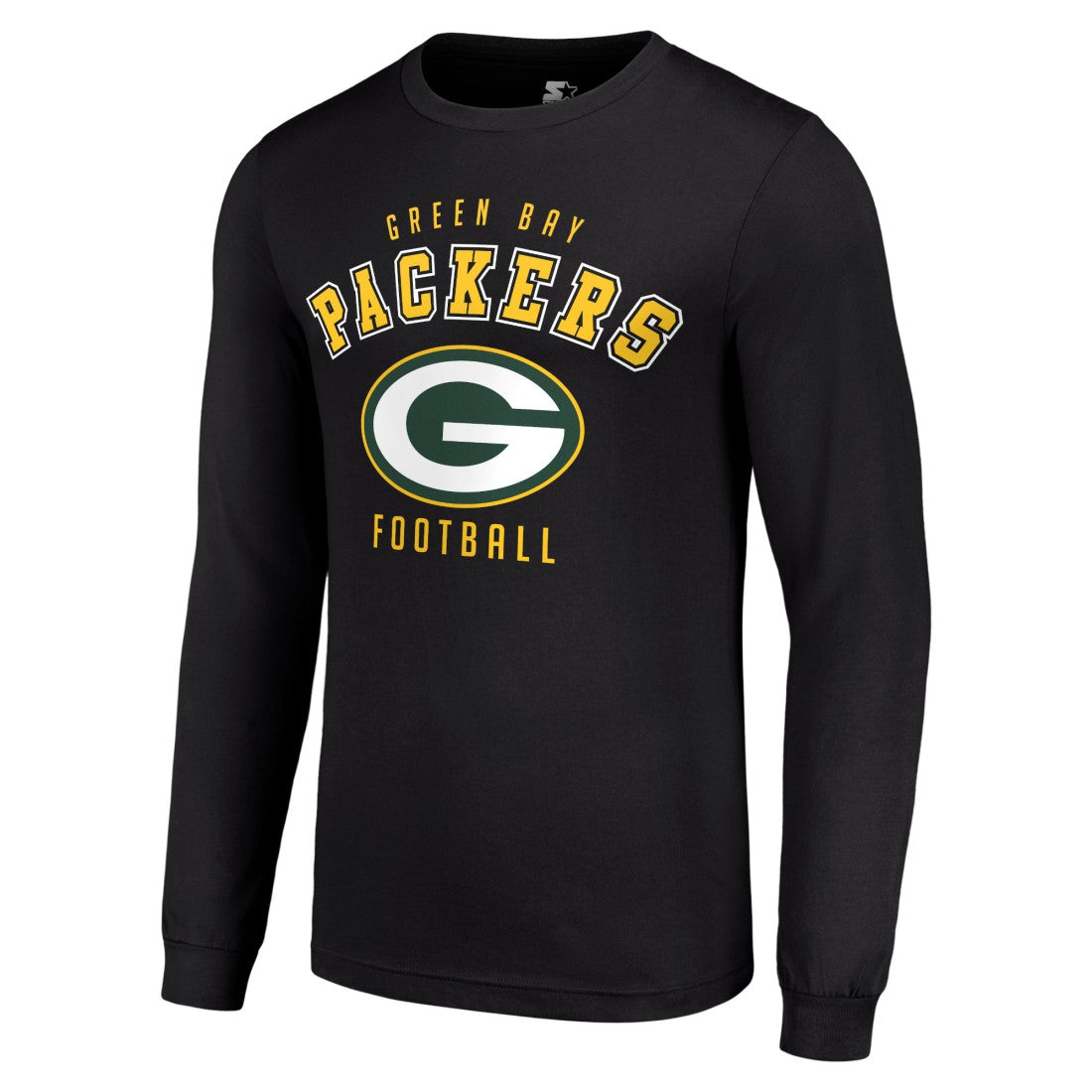 Green Bay Packers Starter Long Sleeve T-Shirt - Black T-shirts