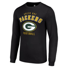 Green Bay Packers Starter Long Sleeve T-Shirt - Black T-shirts