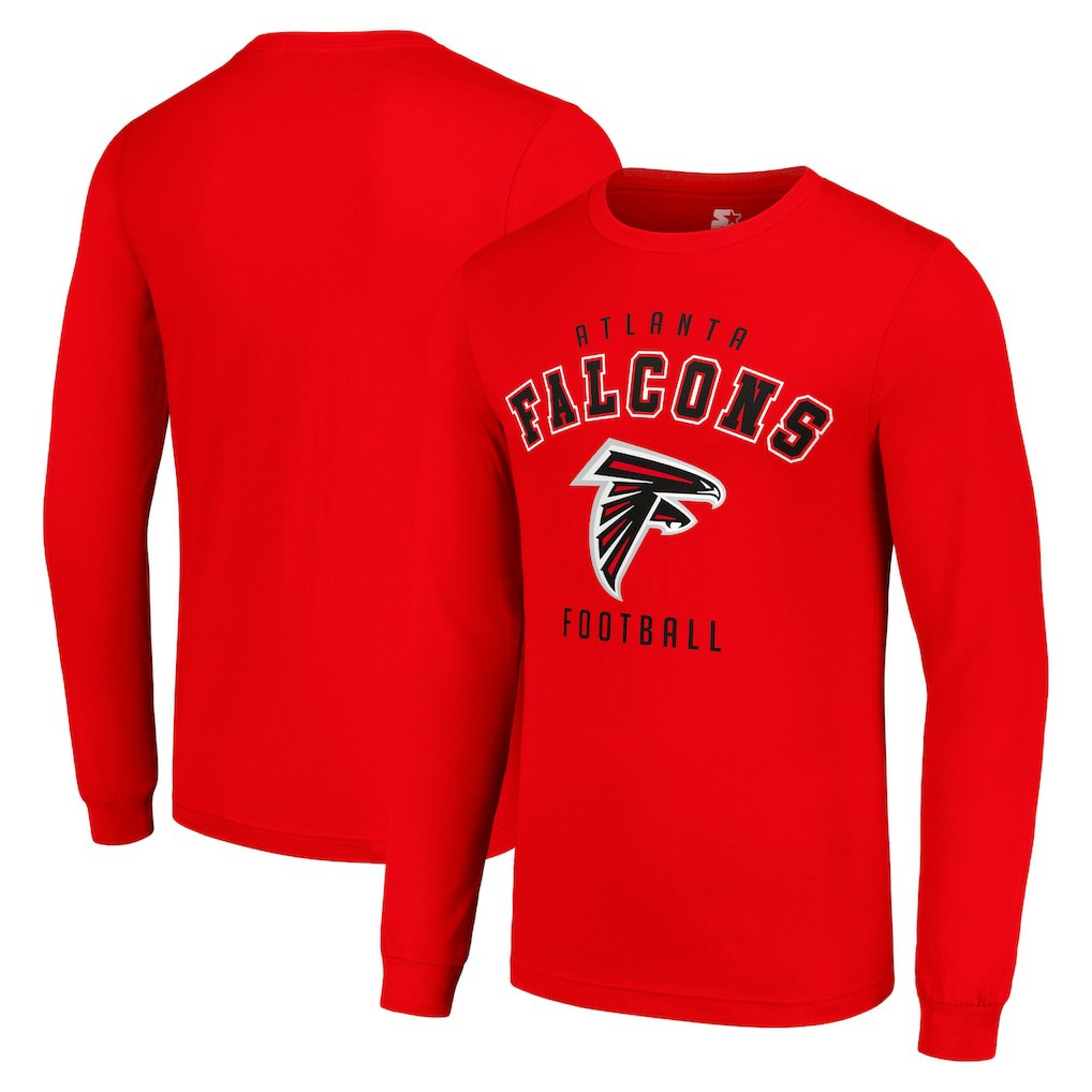 Atlanta Falcons Starter Long Sleeve T-Shirt - Red T-shirts