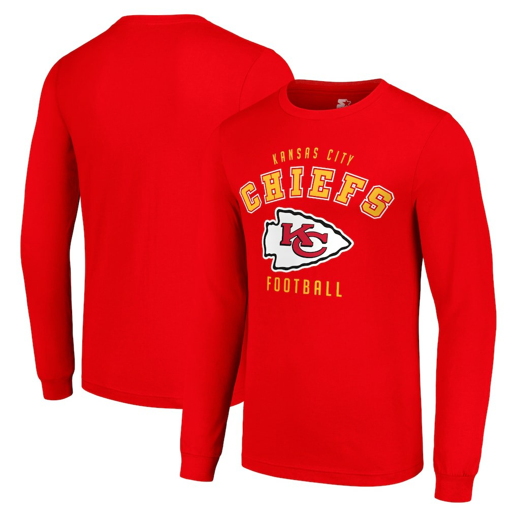 Kansas City Chiefs Starter Long Sleeve T-Shirt - Red T-shirts