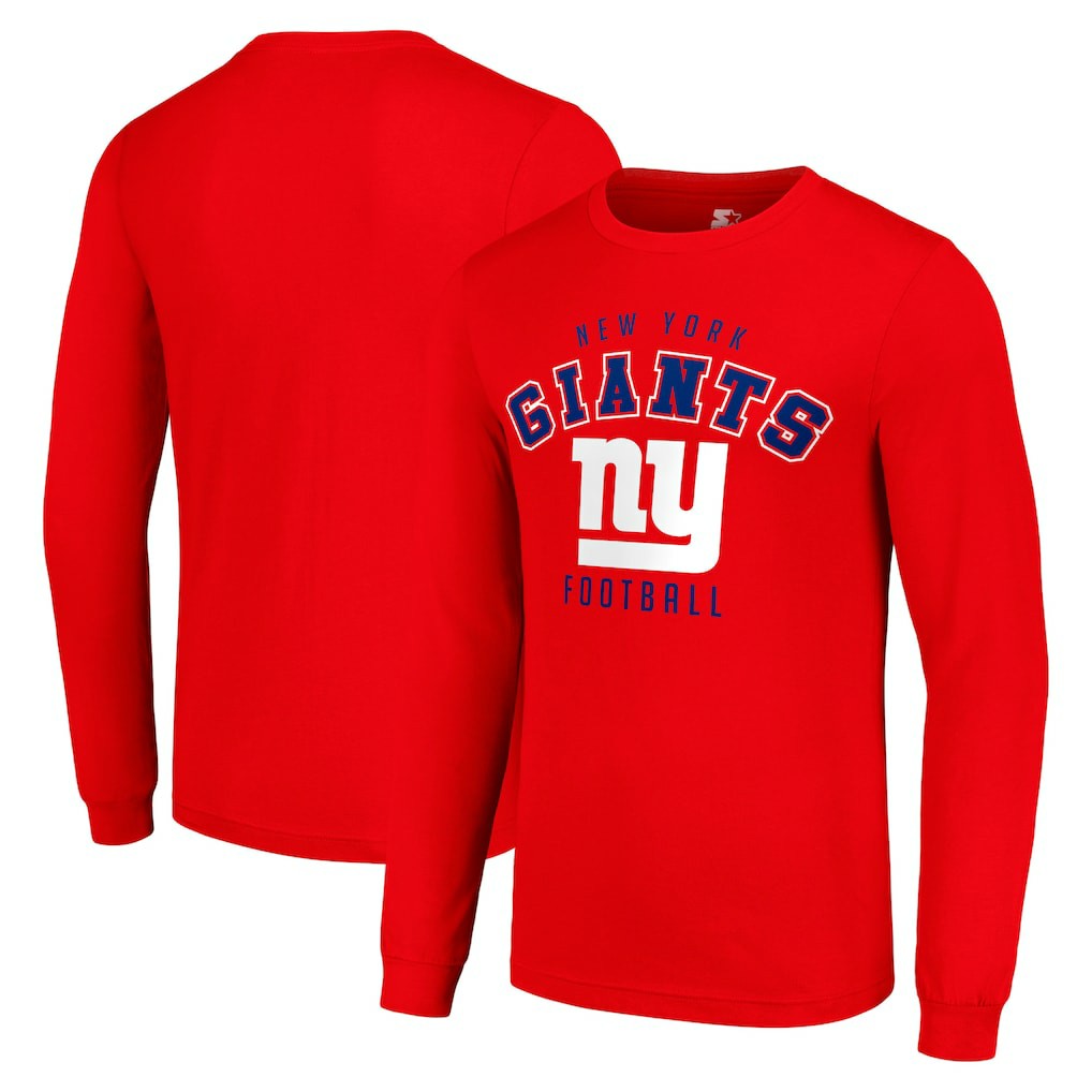 New York Giants Starter Long Sleeve T-Shirt - Red T-shirts