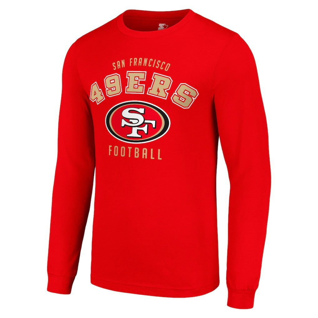 San Francisco 49ers Starter Long Sleeve T-Shirt - Scarlet T-shirts