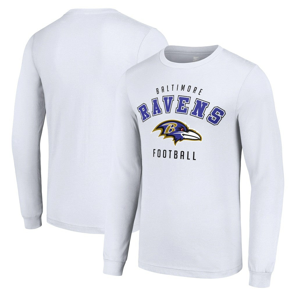 Baltimore Ravens Starter Long Sleeve T-Shirt - White T-shirts
