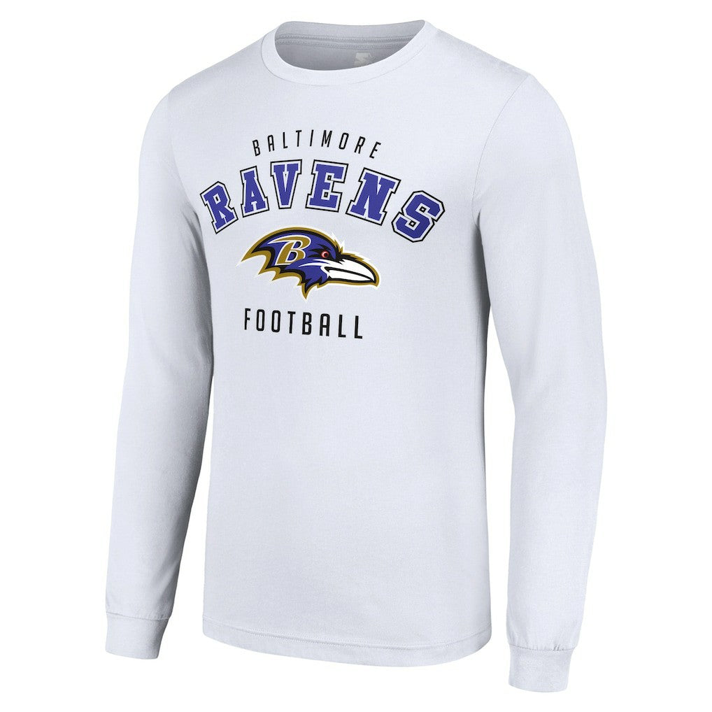 Baltimore Ravens Starter Long Sleeve T-Shirt - White T-shirts